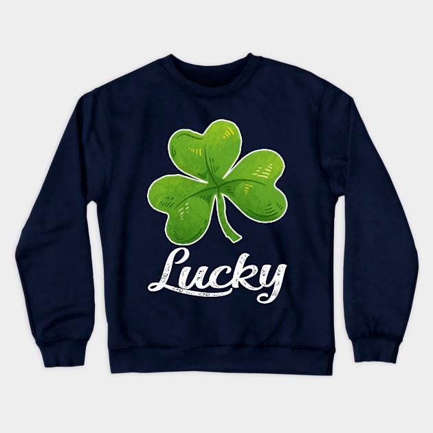 st patricks day shamrock Crewneck Sweatshirt by Kaleidoart